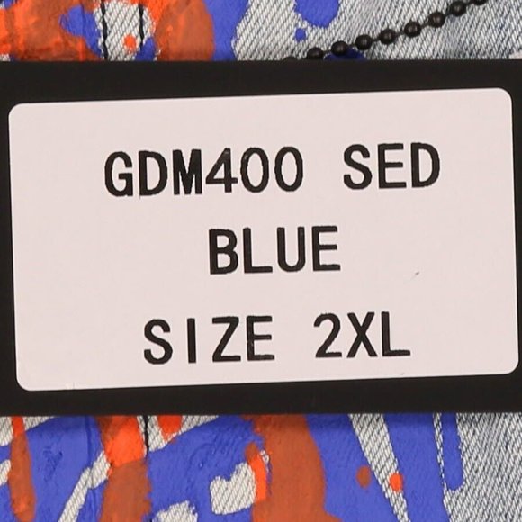 GFTD LOS ANGELES MEN'S Distressed Stretch Denim Jacket Style SED Size: 2XL - Picture 6 of 6